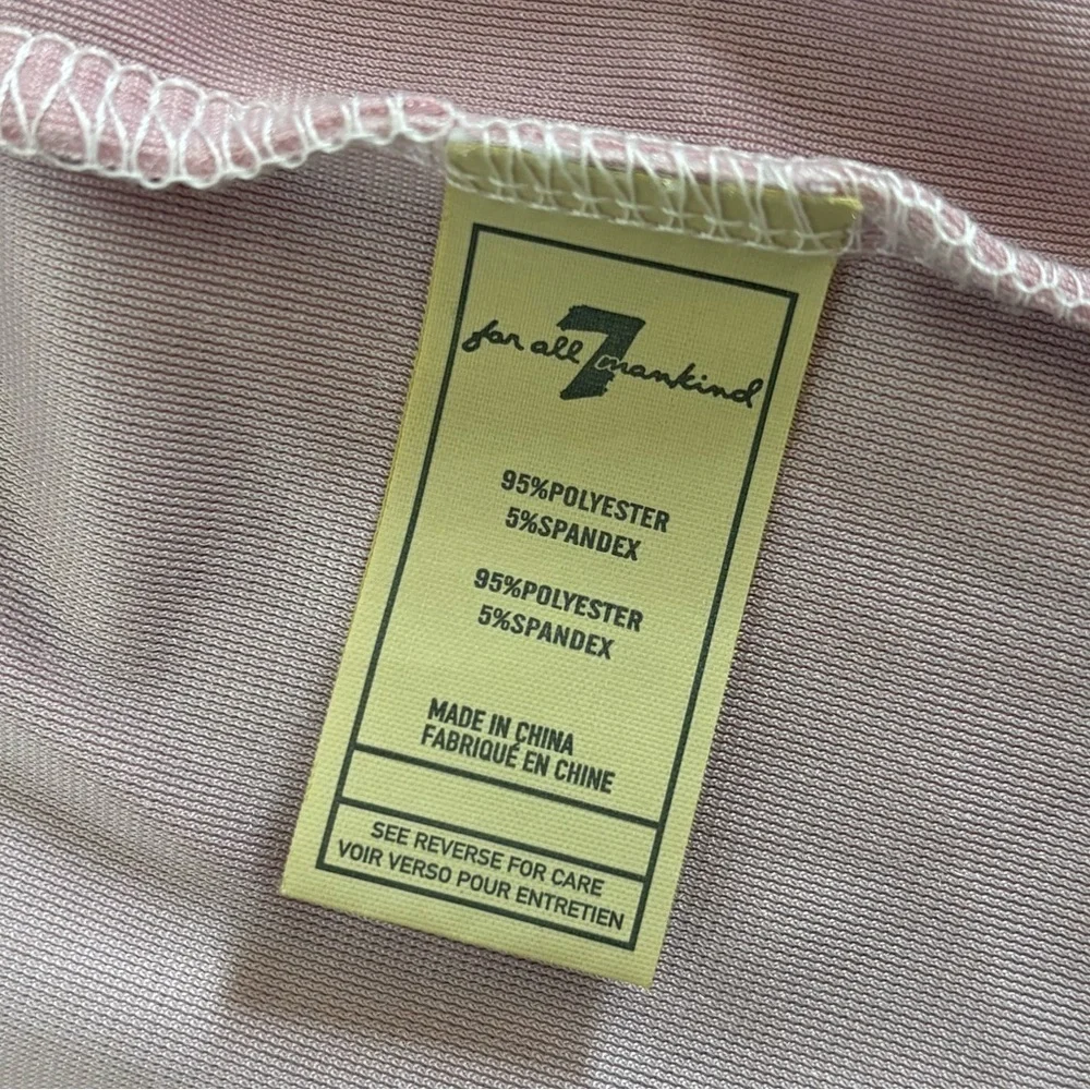 7 For All Mankind Pink Velour Full Zip Baby Moto Jacket Size 12 Months Logo